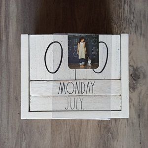 NWT Rae Dunn Wooden Block Calendar